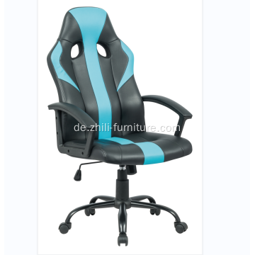 blauer und schwarzer Gaming-Stuhl